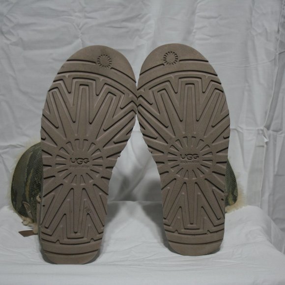 UGG Mini Bailey Bow Snake Metal 1005534-MTL Size 7 - Picture 6 of 10